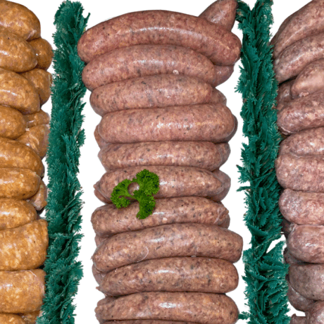 Angus Beef, Steak & Onion Sausages GF
