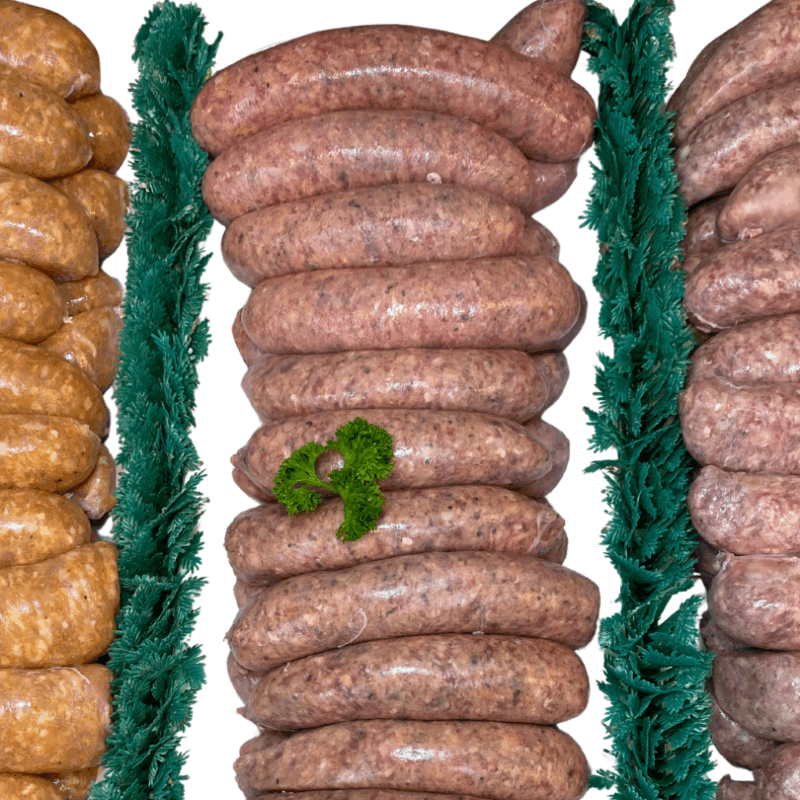 Angus Beef, Steak & Onion Sausages GF